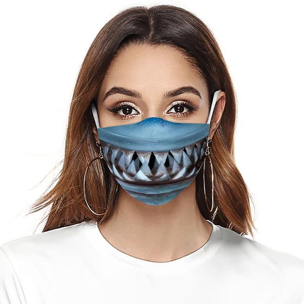 1pc fashion reusable washable face fabric masks funny clown big mouth gothic printing mouth-muffle masks for party wmtxev yyysports, Black 
1pc fashion reusable washable face fabric masks funny clown big mouth gothic printing mouth-muffle masks for party wmtxev yyysports, Black