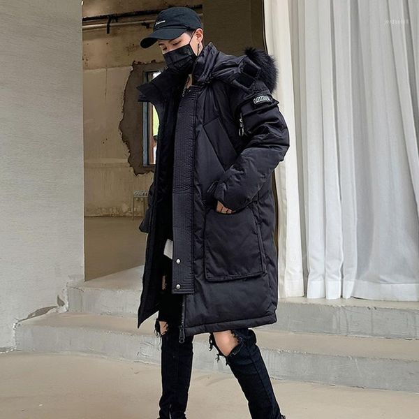 winter long coat men 2019 new thick warm cotton padded fur collar hooded long parkas men loose hip hop jacket overcoats1, Black
winter long coat men 2019 new thick warm cotton padded fur collar hooded long parkas men loose hip hop jacket overcoats1, Black