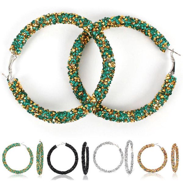 fashion women glitter austrian rhinestone crystal earring big circle hoop shiny round ear earrings geometric jewelry decor gift, Golden;silver
fashion women glitter austrian rhinestone crystal earring big circle hoop shiny round ear earrings geometric jewelry decor gift, Golden;silver
