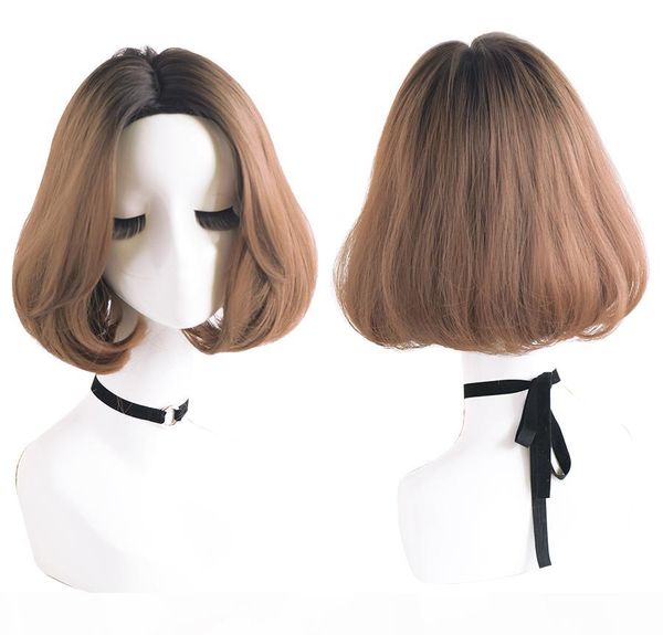 wigs synthetic wigs for women ombre brown blonde straight fashion hairstyle heat-resistant short wigs, Black
wigs synthetic wigs for women ombre brown blonde straight fashion hairstyle heat-resistant short wigs, Black