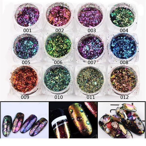 1 box chameleon 3d diy flakes sequins nail glitter powder dust mirror chrome pigment nail art sheets dec jllsua, Silver;gold
1 box chameleon 3d diy flakes sequins nail glitter powder dust mirror chrome pigment nail art sheets dec jllsua, Silver;gold