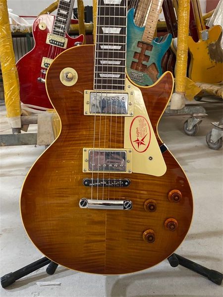 lp electric guitar 1959 r9 model classical tobacco sunburst color yellow binding rosewood fingerboard guitars guitarra
lp electric guitar 1959 r9 model classical tobacco sunburst color yellow binding rosewood fingerboard guitars guitarra