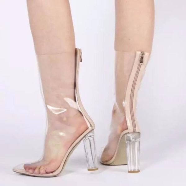 boots spring autumn women ankle peeptoe crystal heel transparent trend clear high shoes gladiator boot, Black
boots spring autumn women ankle peeptoe crystal heel transparent trend clear high shoes gladiator boot, Black