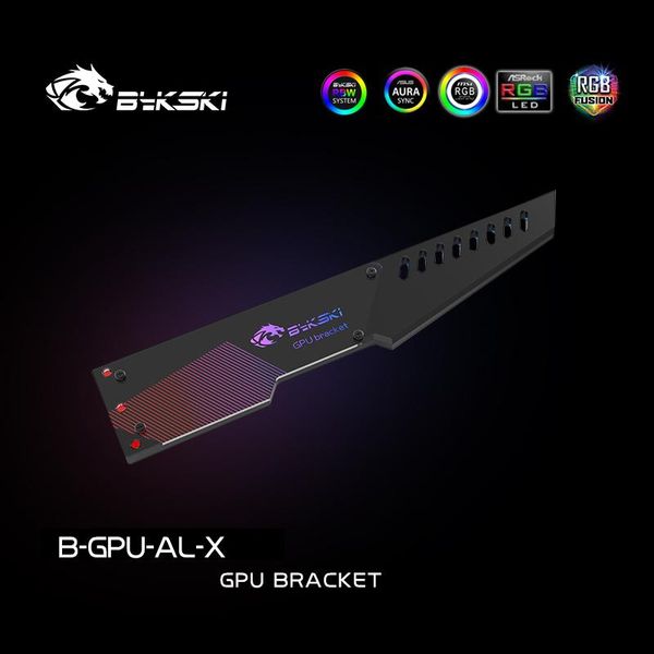 bykski b-gpu-al-x metal graphics card bracket aluminum gpu holder support rgb/rbw lighting 5v 3pin 12v 4pin symphony
bykski b-gpu-al-x metal graphics card bracket aluminum gpu holder support rgb/rbw lighting 5v 3pin 12v 4pin symphony