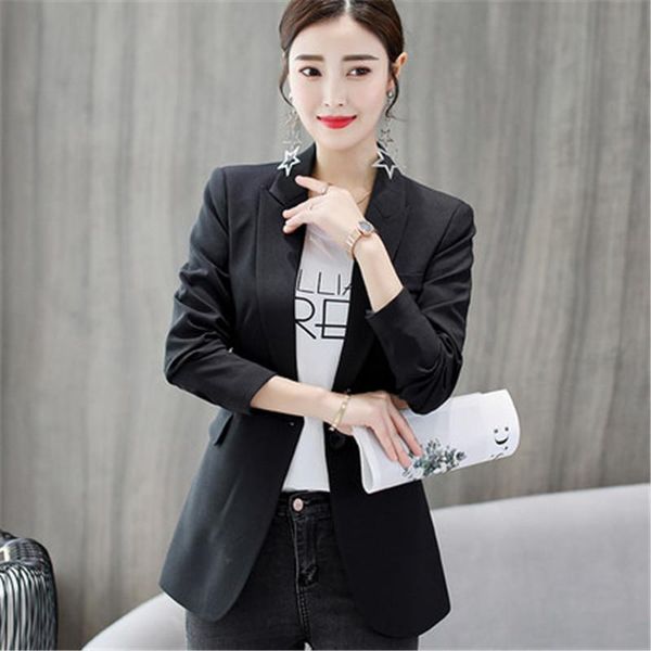 2020 women work suits spring autumn business coat single breasted jacket women outfits feminino, White;black
2020 women work suits spring autumn business coat single breasted jacket women outfits feminino, White;black