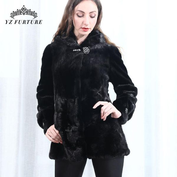 women's fur & faux real coat with hood samll pieces of natural women outwear jacket genuine winter warm mkw-201, Black
women's fur & faux real coat with hood samll pieces of natural women outwear jacket genuine winter warm mkw-201, Black