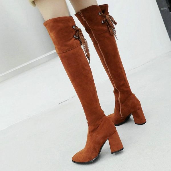boots women's shoes winter suede ladies over the knee square root side zipper black 20211
boots women's shoes winter suede ladies over the knee square root side zipper black 20211