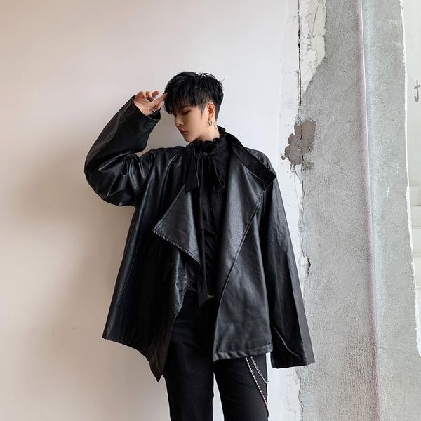 men's winter leather jacket 2020 new men casual loose pu streetwear hip hop jazz jacket fashion windbreak coat male lapel1, Black
men's winter leather jacket 2020 new men casual loose pu streetwear hip hop jazz jacket fashion windbreak coat male lapel1, Black