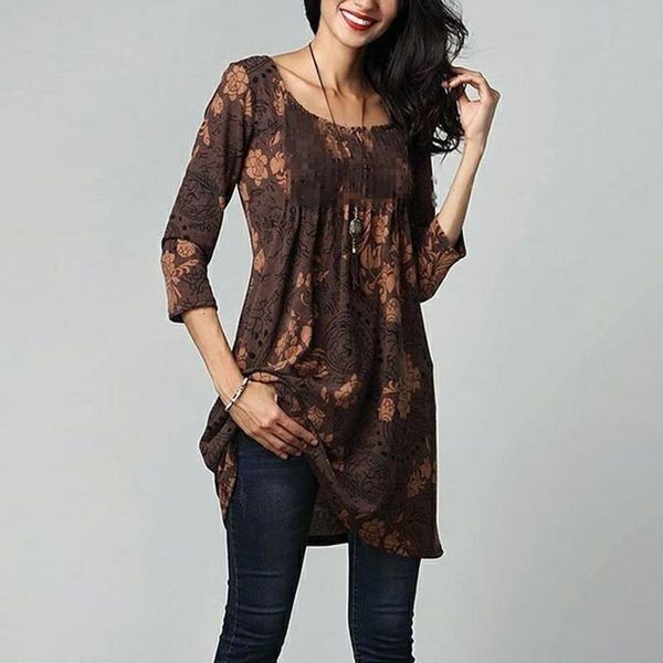 women's loose long sleeve cotton casual blouse shirt tunic casual blouse female floral printed o neck plus size shirt, White
women's loose long sleeve cotton casual blouse shirt tunic casual blouse female floral printed o neck plus size shirt, White