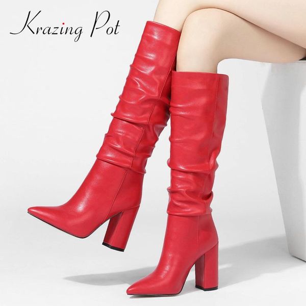 krazing pot riding boots big size nightclub streetwear pointed toe super high heel slip on elegant lady cozy knee-high boots l81, Black
krazing pot riding boots big size nightclub streetwear pointed toe super high heel slip on elegant lady cozy knee-high boots l81, Black