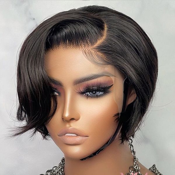 lx brand short bob wig pixie cut wig straight human hair wigs x1 t part transparent lace wigs for women preplucked hairline wigfactory direc, Black
lx brand short bob wig pixie cut wig straight human hair wigs x1 t part transparent lace wigs for women preplucked hairline wigfactory direc, Black