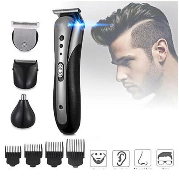 3 in 1 electric hair clipper razor beard shaver nose hair cutter trimmer limit comb set rechargeable home groo jllnbn, Silver
3 in 1 electric hair clipper razor beard shaver nose hair cutter trimmer limit comb set rechargeable home groo jllnbn, Silver