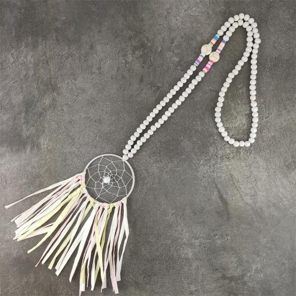 new fashion dream catcher wood bead necklace tassel grass long summer charm chain necklace for women jewelry, Silver
new fashion dream catcher wood bead necklace tassel grass long summer charm chain necklace for women jewelry, Silver