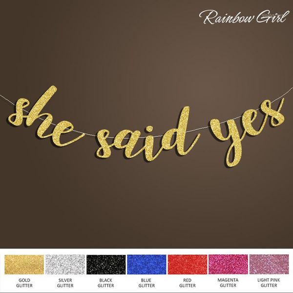 she said yes banner,bridal shower sign backdrop,anniversary/engagement gold/silver glitter wedding party decorations supplies1
she said yes banner,bridal shower sign backdrop,anniversary/engagement gold/silver glitter wedding party decorations supplies1