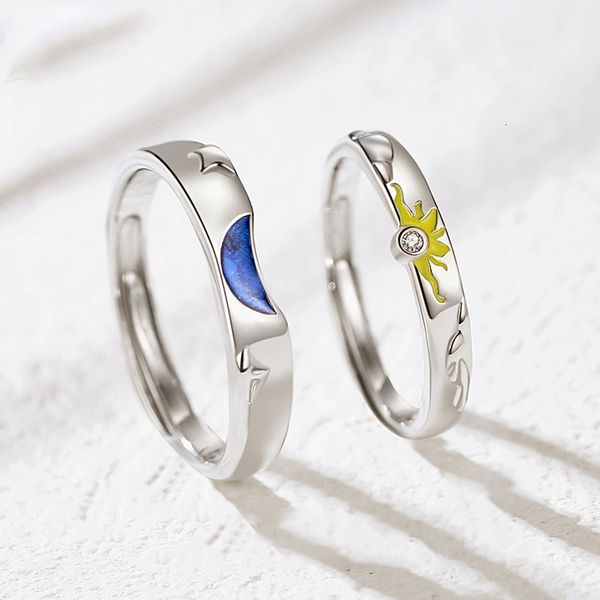 s925 sterling silver couple a pair of lettering opening sun moon star ring send 520 valentine's day gifts to girlfriend
s925 sterling silver couple a pair of lettering opening sun moon star ring send 520 valentine's day gifts to girlfriend