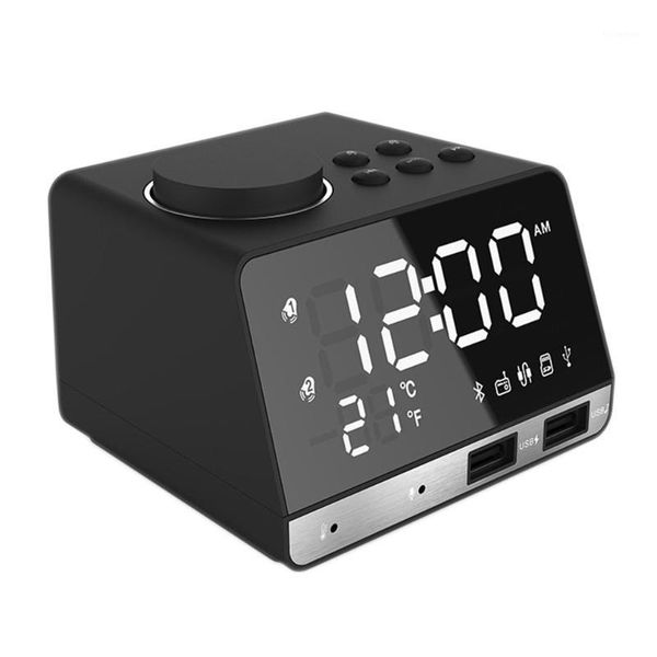 digital alarm clock bluetooth radio alarm clock speaker temperature 2 usb ports led display home decoration snooze table1
digital alarm clock bluetooth radio alarm clock speaker temperature 2 usb ports led display home decoration snooze table1