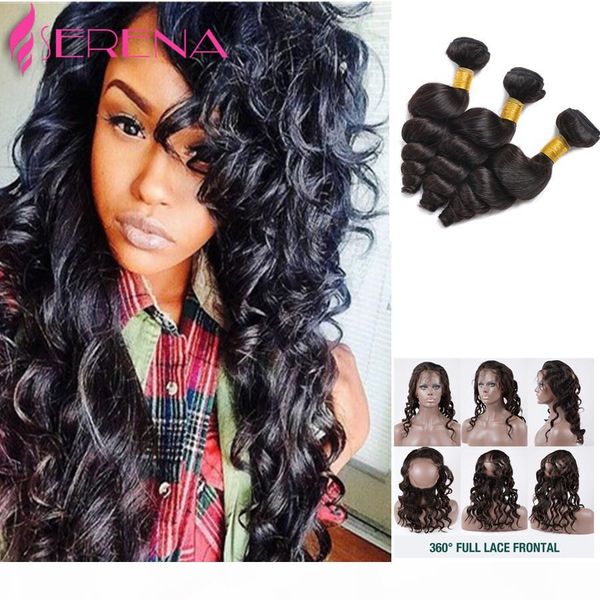 brazilian virgin hair with frontal closure bundle 360 lace frontal closure with 3 bundles loose wave with frontal closure bundle, Black;brown
brazilian virgin hair with frontal closure bundle 360 lace frontal closure with 3 bundles loose wave with frontal closure bundle, Black;brown