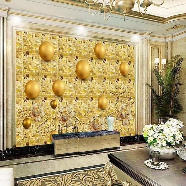 new custom 3d large mural wallpaper golden yellow tile bobo ball diamond flower children's room tv background living bedroom1
new custom 3d large mural wallpaper golden yellow tile bobo ball diamond flower children's room tv background living bedroom1