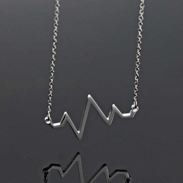 fashion heartbeat necklace stainless steel pendant necklace personality woman molecular jewelry vn044, Golden;silver
fashion heartbeat necklace stainless steel pendant necklace personality woman molecular jewelry vn044, Golden;silver
