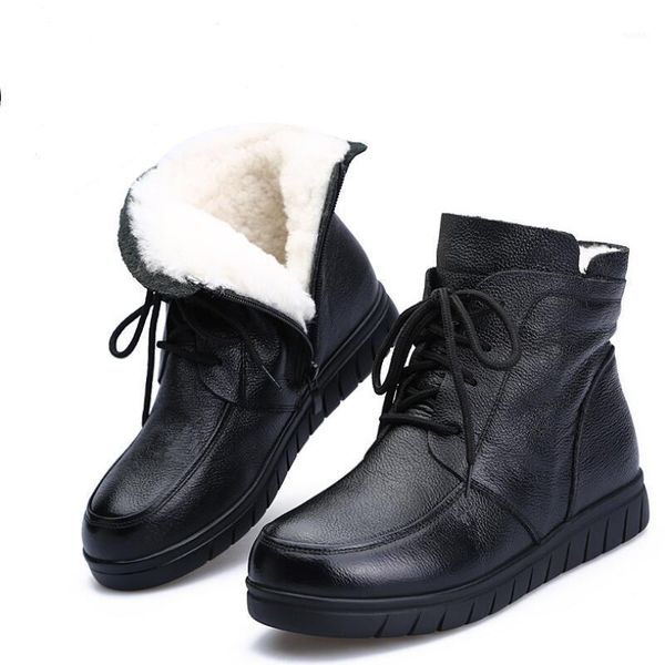 boots women snow vintage genuine leather natural wool fur winter warm ankle for flat mother shoes1, Black
boots women snow vintage genuine leather natural wool fur winter warm ankle for flat mother shoes1, Black