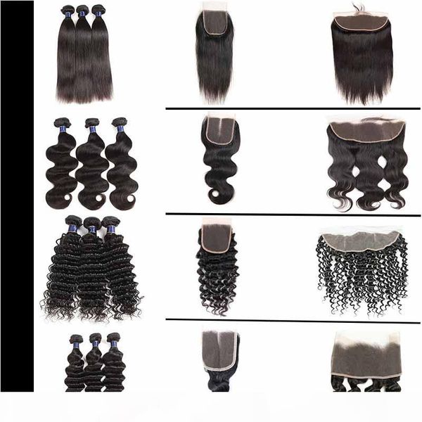 brazilian virgin hair weaves straight body deep water wave 3 bundles with lace closure peruvian virgin human hair, Black
brazilian virgin hair weaves straight body deep water wave 3 bundles with lace closure peruvian virgin human hair, Black