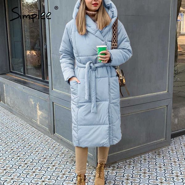 simplee casual light blue autumn winter women long parkas warm hooded long sleeve female jacket high street down jackets 201014, Black
simplee casual light blue autumn winter women long parkas warm hooded long sleeve female jacket high street down jackets 201014, Black