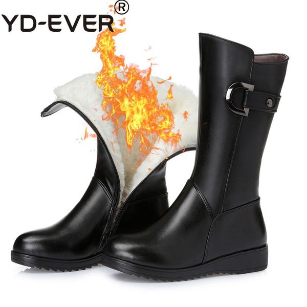 yd-ever genuine leather women boots winter wool fur snow boots big size real fur shoes warm pumps plus size long 68, Black
yd-ever genuine leather women boots winter wool fur snow boots big size real fur shoes warm pumps plus size long 68, Black