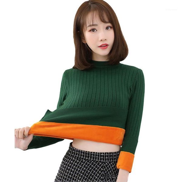 fashion thick velvet sweaters winter knit sweater bottoming shirt velvet lining thick warm pullover sweater for women re01071, White;black
fashion thick velvet sweaters winter knit sweater bottoming shirt velvet lining thick warm pullover sweater for women re01071, White;black