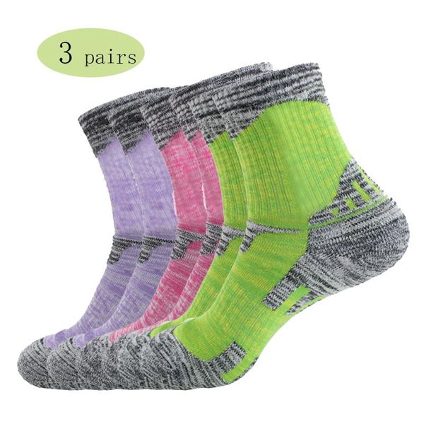 sports socks 3 pairs camping hiking walking for women cushioned comfortable fitness skiing outdoor running trekking ski, Black
sports socks 3 pairs camping hiking walking for women cushioned comfortable fitness skiing outdoor running trekking ski, Black