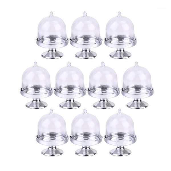 storage bottles & jars 10 sets cake display goblet holder portable plastic cakes cup dessert mini stand with transparent dome and silver bot
storage bottles & jars 10 sets cake display goblet holder portable plastic cakes cup dessert mini stand with transparent dome and silver bot
