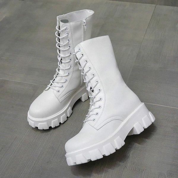 2020 new mid calf boots women autumn winter fashion lace-up zipper botas mujer boots sports platform heel ladies shoes #7h5u, Black
2020 new mid calf boots women autumn winter fashion lace-up zipper botas mujer boots sports platform heel ladies shoes #7h5u, Black