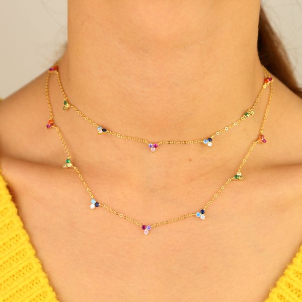 real 925 sterling silver colorful cz pendant necklaces mini round cz charm drop chokers for women fashion jewelry mother's day q0531
real 925 sterling silver colorful cz pendant necklaces mini round cz charm drop chokers for women fashion jewelry mother's day q0531