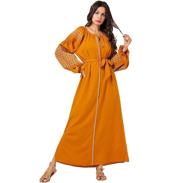 geometric rhombus embroidery long dress orange yellow plus size women dresses round neck bishop sleeve autumn wears new, Red
geometric rhombus embroidery long dress orange yellow plus size women dresses round neck bishop sleeve autumn wears new, Red