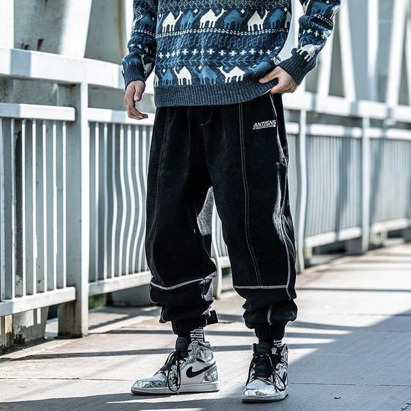men's clothes harajuku loose comfortable cargo pants jogger thickening pants winter male slacks harlan trousers hip hop1, Black
men's clothes harajuku loose comfortable cargo pants jogger thickening pants winter male slacks harlan trousers hip hop1, Black