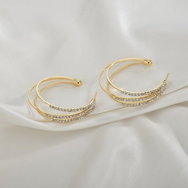 hoop & huggie uam gold color geometric big multiple half round rhinestoneletter c shape earrings for women classic jewelry party gift, Golden;silver
hoop & huggie uam gold color geometric big multiple half round rhinestoneletter c shape earrings for women classic jewelry party gift, Golden;silver