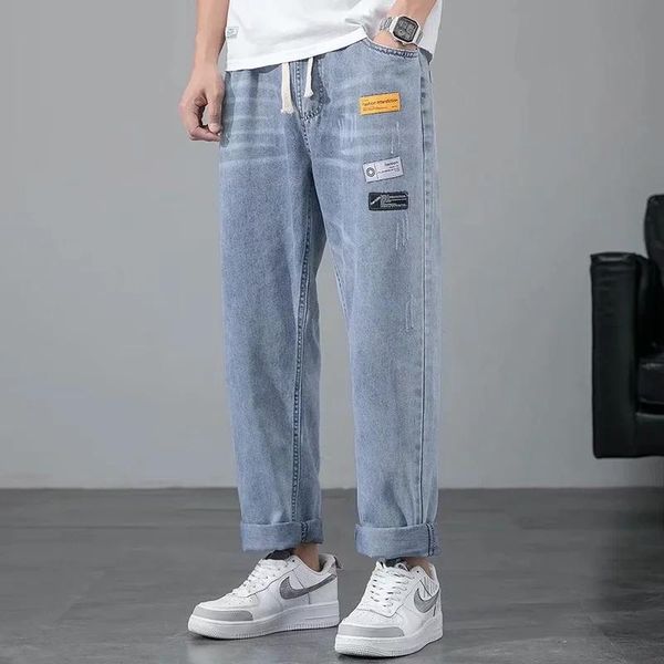 men's jeans clothing slacks men baggy blue elastic waist female shalwar casual streetwear wide leg long pants
men's jeans clothing slacks men baggy blue elastic waist female shalwar casual streetwear wide leg long pants