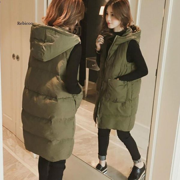 women's vests autumn winter cotton coats vest thick women ladies casual waistcoat female sleeveless long jacket slim fit warm puffer co, Black;white
women's vests autumn winter cotton coats vest thick women ladies casual waistcoat female sleeveless long jacket slim fit warm puffer co, Black;white