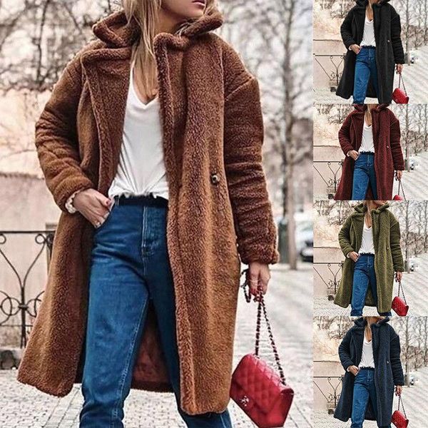women's fur & faux women ladies cardigan outwear winter warm long sleeves clothing coats, Black
women's fur & faux women ladies cardigan outwear winter warm long sleeves clothing coats, Black