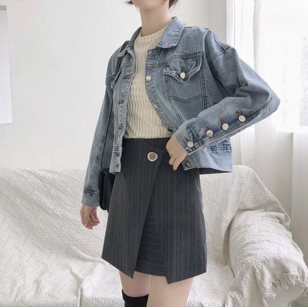 women's jackets net red women's casual wild denim jacket coat 2021 autumn girl cloth bomber outer wear feminino1, Black;brown
women's jackets net red women's casual wild denim jacket coat 2021 autumn girl cloth bomber outer wear feminino1, Black;brown