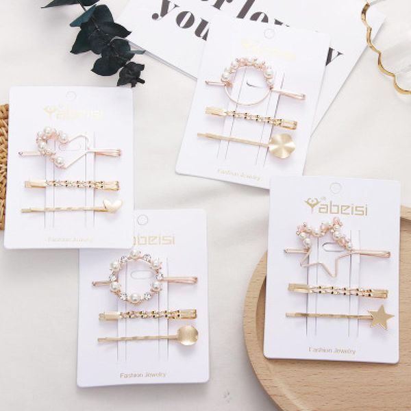 Elegant Crystal Heart Star Round Barrettes For Women Headband Sweet Hair Clips Hairpins Fashion Hair Styling Clip1, Golden;white
Elegant Crystal Heart Star Round Barrettes For Women Headband Sweet Hair Clips Hairpins Fashion Hair Styling Clip1, Golden;white