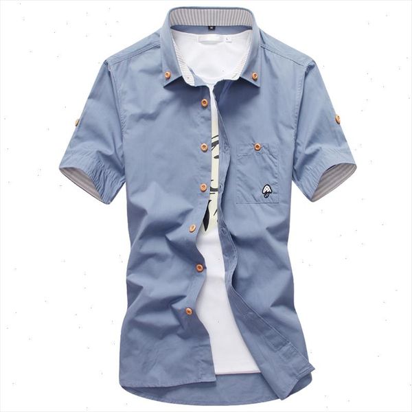 men shirt casual new 2021 summer autumn short sleeve formal chemise homme slim fit brand clothing shirts men 5xl, White;black
men shirt casual new 2021 summer autumn short sleeve formal chemise homme slim fit brand clothing shirts men 5xl, White;black