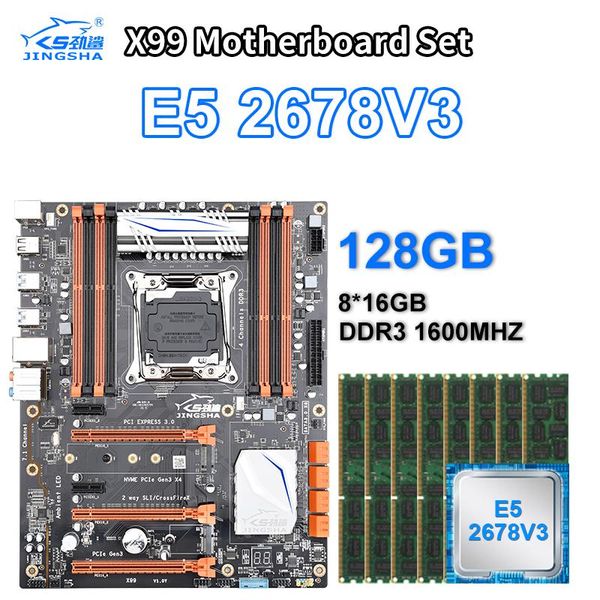 jingsha x99 motherboard set with xeon e5 2678 v3 lga2011-3 8pcs 16gb = 128gb pc3 12800r ram 1600mhz ddr3 ecc reg memory
jingsha x99 motherboard set with xeon e5 2678 v3 lga2011-3 8pcs 16gb = 128gb pc3 12800r ram 1600mhz ddr3 ecc reg memory