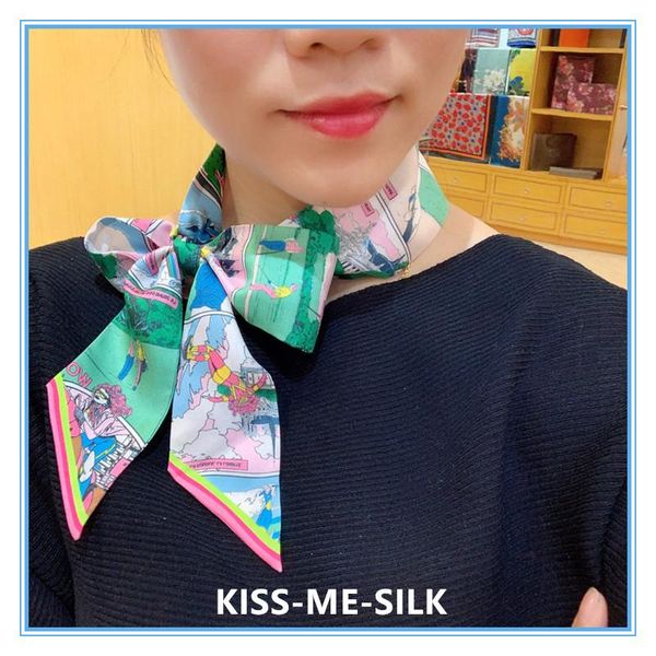 kms tie wrap silk scarf small long strip bag tie wrap handle with streamer hairband ribbon 5.5*120cm/10g, Blue;gray
kms tie wrap silk scarf small long strip bag tie wrap handle with streamer hairband ribbon 5.5*120cm/10g, Blue;gray