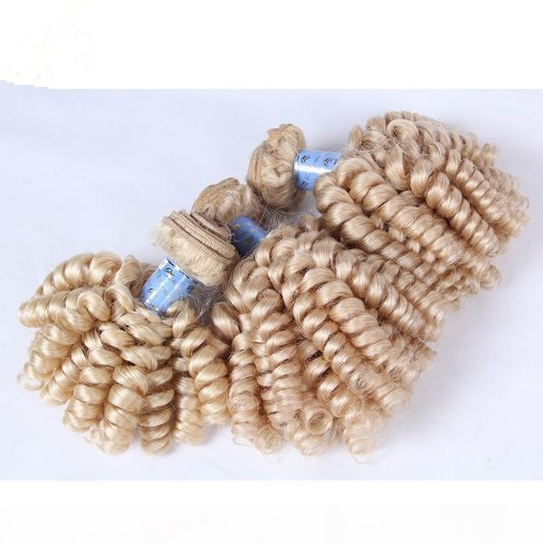 9a virgin russian #613 platinum blonde aunty funmi hair weave bundles 3pcs lot russian blonde romance curls funmi human hair extensions, Black 
9a virgin russian #613 platinum blonde aunty funmi hair weave bundles 3pcs lot russian blonde romance curls funmi human hair extensions, Black