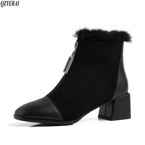 boots hair women's pointed toe ankle thick heel high heels shoes woman female 2021 winter1, Black
boots hair women's pointed toe ankle thick heel high heels shoes woman female 2021 winter1, Black
