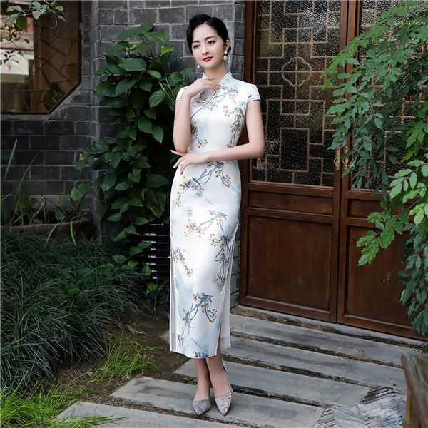 chinese tradition qipao lady slim cheongsam print flower long vintage button oriental traditional dress high split vestidos1, Red
chinese tradition qipao lady slim cheongsam print flower long vintage button oriental traditional dress high split vestidos1, Red