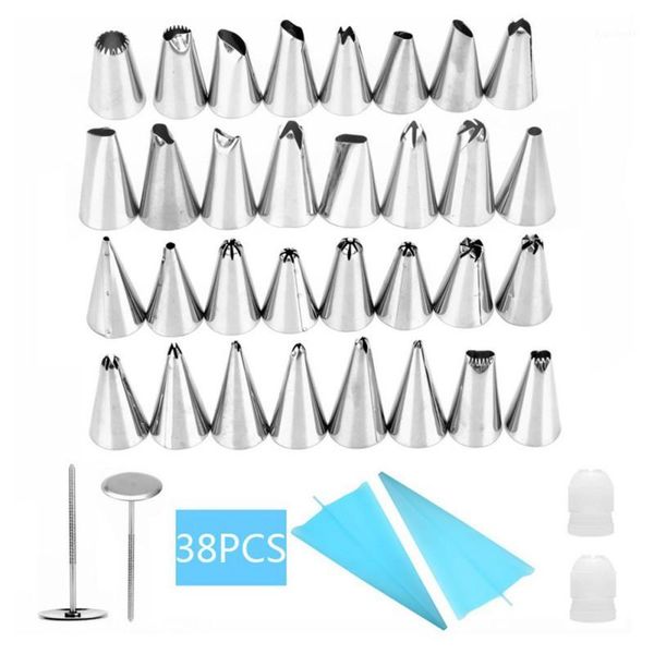 38pcs/set cakeools cake decorating supplies kit reusable cakeool set pastry bag icing smoother pipe nozzle couple..1
38pcs/set cakeools cake decorating supplies kit reusable cakeool set pastry bag icing smoother pipe nozzle couple..1