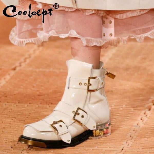 boots coolcept fashion women genuine leather ankle handmade winter zipper round toe shoes size 34-431, Black
boots coolcept fashion women genuine leather ankle handmade winter zipper round toe shoes size 34-431, Black