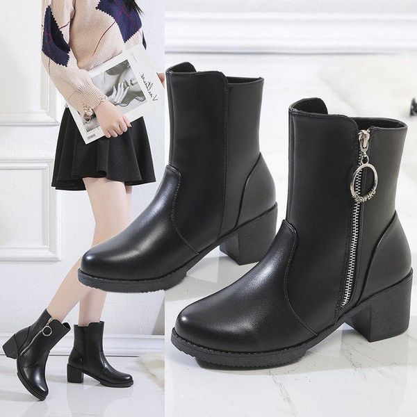 women's thick and side pull women's boots with warm fashion, simple boots, shoes, rhinestones, shoes1, Black
women's thick and side pull women's boots with warm fashion, simple boots, shoes, rhinestones, shoes1, Black