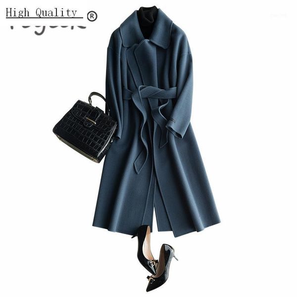 winter female jacket women clothes 2020 100% wool coat+belt vintage elegant ladies korean coat long casaco feminino 16211, Black
winter female jacket women clothes 2020 100% wool coat+belt vintage elegant ladies korean coat long casaco feminino 16211, Black